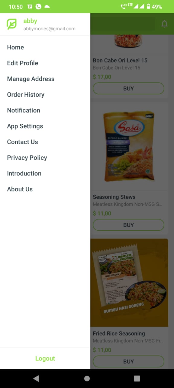 Machine Learning Ecommerce app design